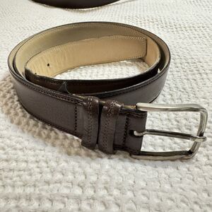 Men's Mezlan Brown Leather Buckle Belt Sz 40 Spain 9851/35